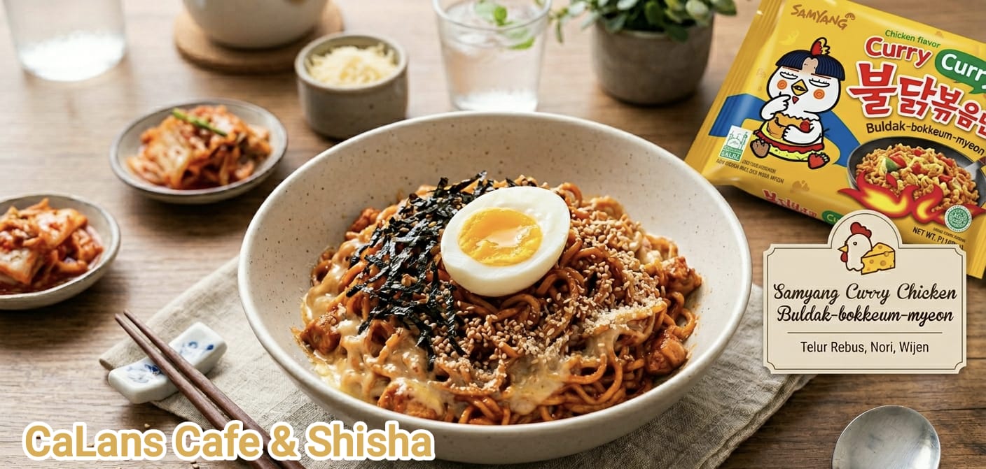 Mie samyang chicken cheese komplit